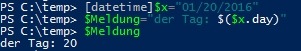 PowerShell Variablen, Datentypen und Objekte