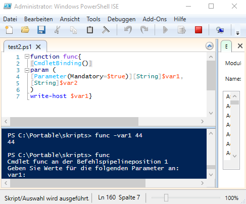 Powershell variables