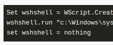 Preview run external in vbscript