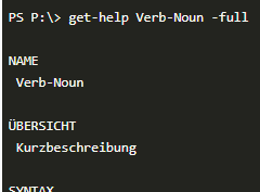 Preview PowerShell Cmdlet Hilfe