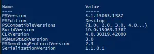 Preview PowerShell Version: get-host