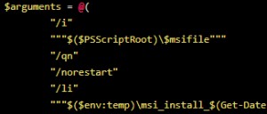 Preview PowerShell msi-Paket installieren