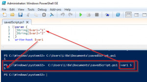 Preview PowerShell passing of variables (param)