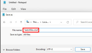 Preview how to create a batch file - basics