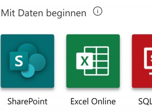 Preview PowerApps Limitationen - das "mit Daten beginnen" Beispiel