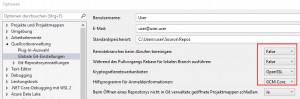 Preview Visual Studio GIT - Fehler beim Übertragen per Push an das Remoterepository