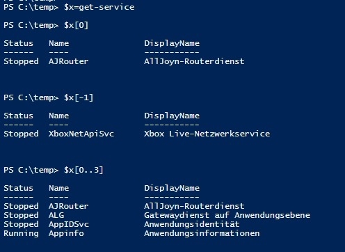 Preview PowerShell Variablen, Datentypen und Objekte