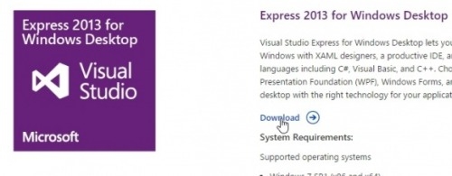 Preview Visual Studio Express Installation