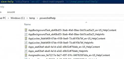 Preview PowerShell Help