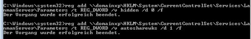 Preview remote Default Admin Share reg add